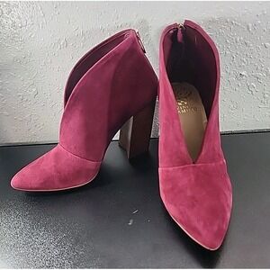 - Vince Camuto  Steevera Bootie Women's 8 SUEDE Wine